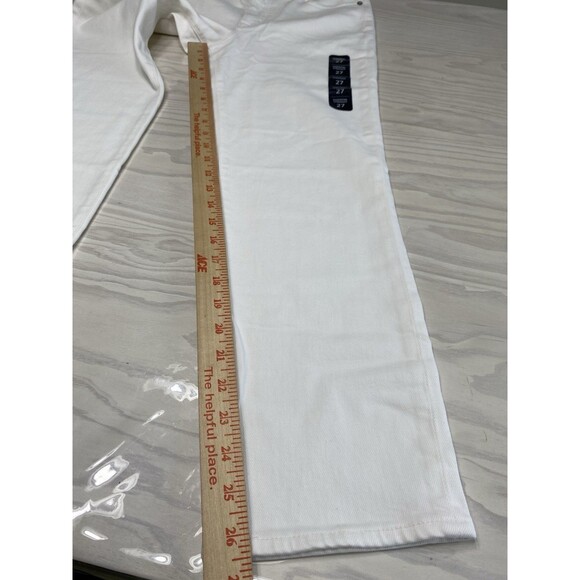 J.Crew Factory  Essential straight white jean in all-day stretch NWT Size 27 - Picture 11 of 13